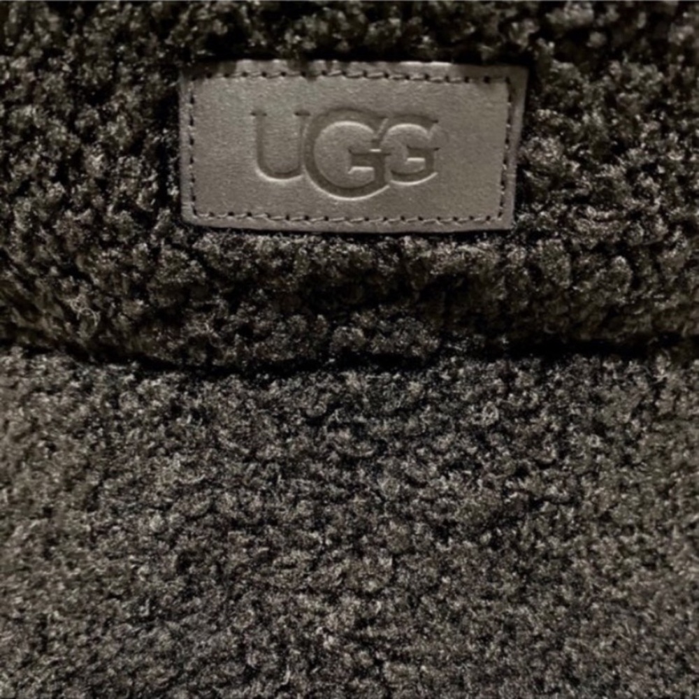 UGG Black Faux Fur Bucket Hat NWT - Picture 3 of 10